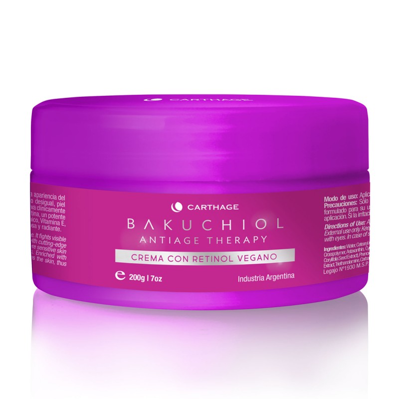 Crema antiage therapy con Bakuchiol 200 Gr Carthage Crema antiage therapy con Bakuchiol 200 Gr Carthage