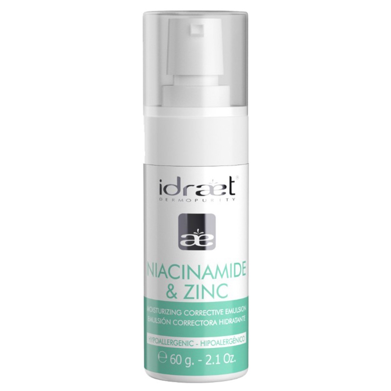 Emulsion NIACINAMIDE ZINC hidratante 60 gr Idraet Emulsion NIACINAMIDE ZINC hidratante 60 gr Idraet