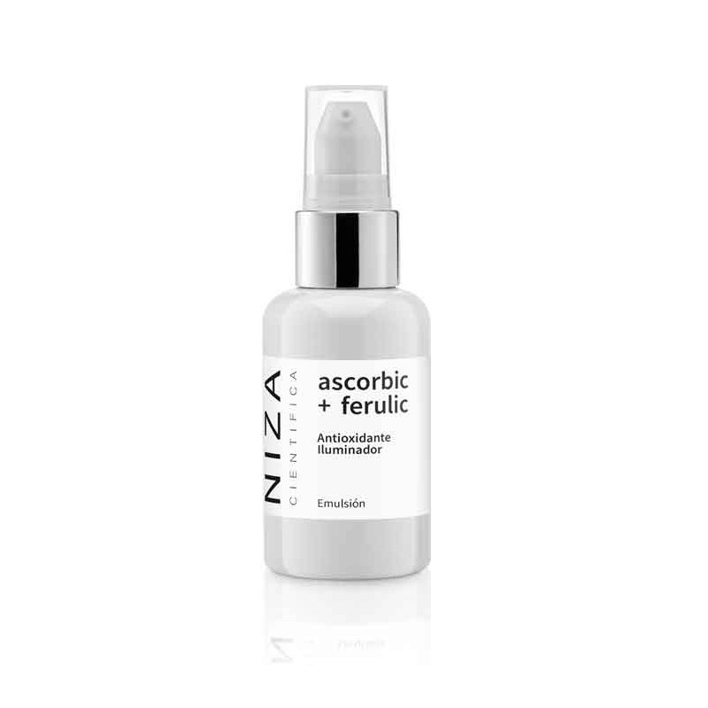 Emulsión antioxidante iluminador ascorbic ferulic 60g niza Emulsión antioxidante iluminador ascorbic ferulic 60g niza